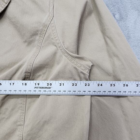Vintage 90s Style&Co Woman Jeans Size 18W Tan Cotton Button Front Utility Casual - Picture 5 of 7